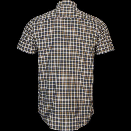 Fjell S/S-skjorta Naval Blue Check - Härkila