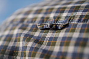 Fjell S/S-skjorta Naval Blue Check - Härkila