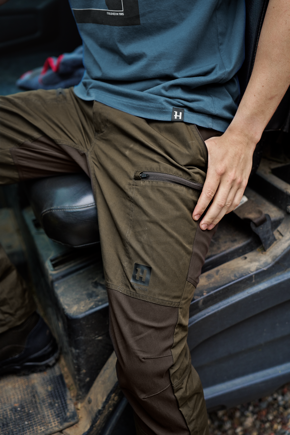 Fjäll Byxor Willow green/Shadow brown - Härkila