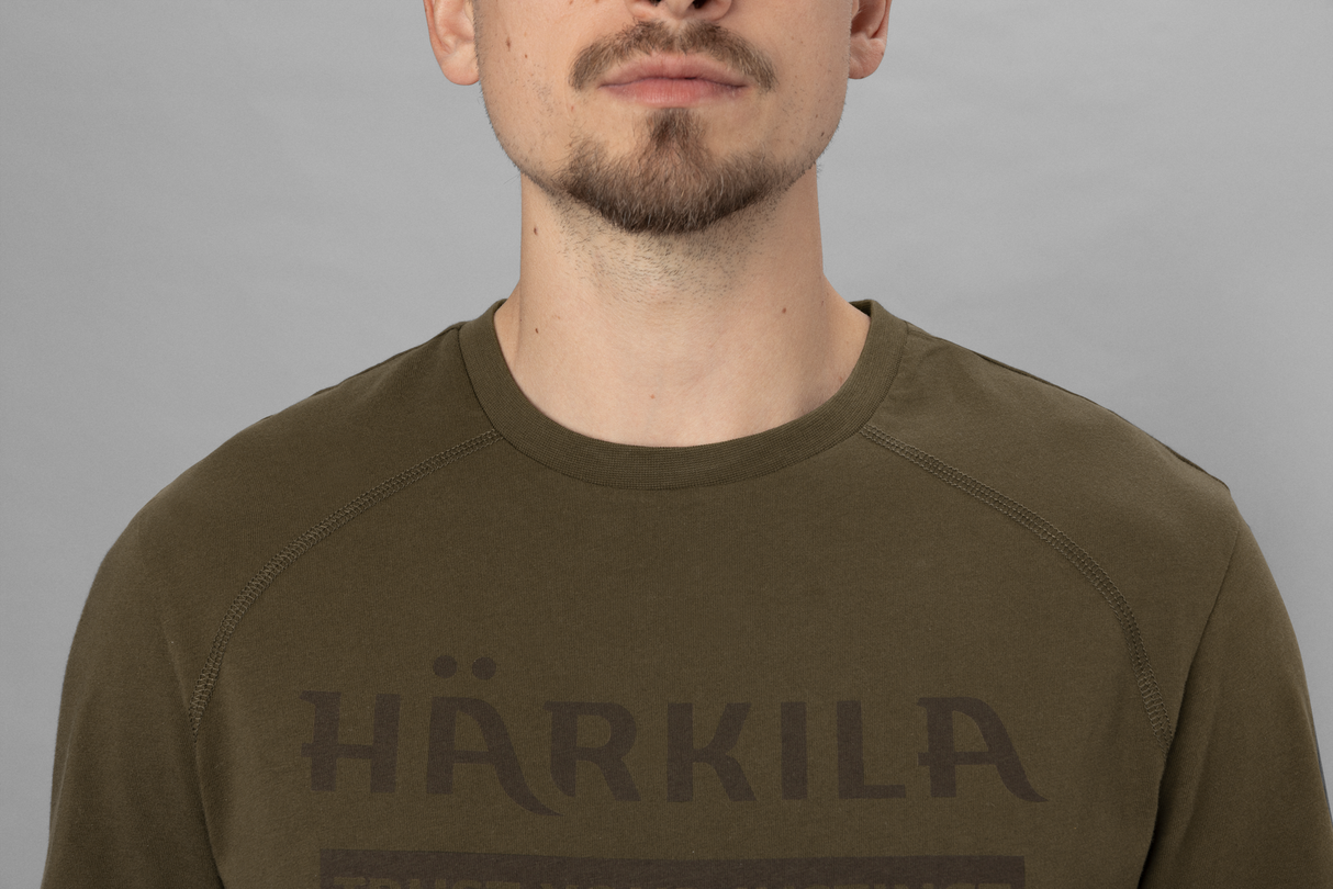 Logo kortärmad T-shirt Willow green - Härkila