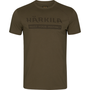 Logo kortärmad T-shirt Willow green - Härkila