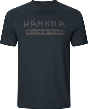 Kortärmad t-shirt med logga Dark navy