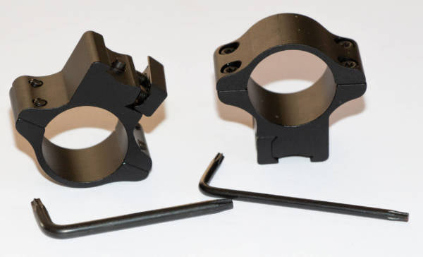 Monteringsringar Aluminium. Ø1″