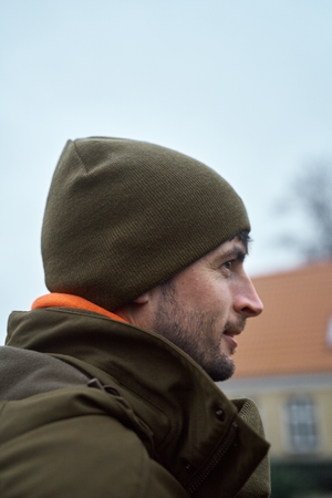 Vändbar mössa Willow green/Orange