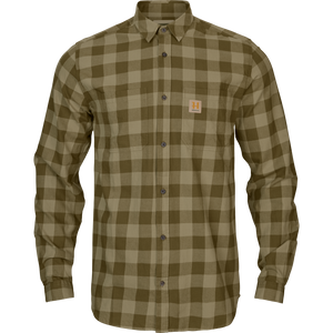 Skandinavisk L/S-skjorta Dark olive check - Härkila