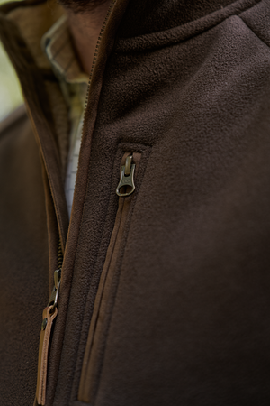 Sherpa fleeceväst Demitasse brown - Sandhem