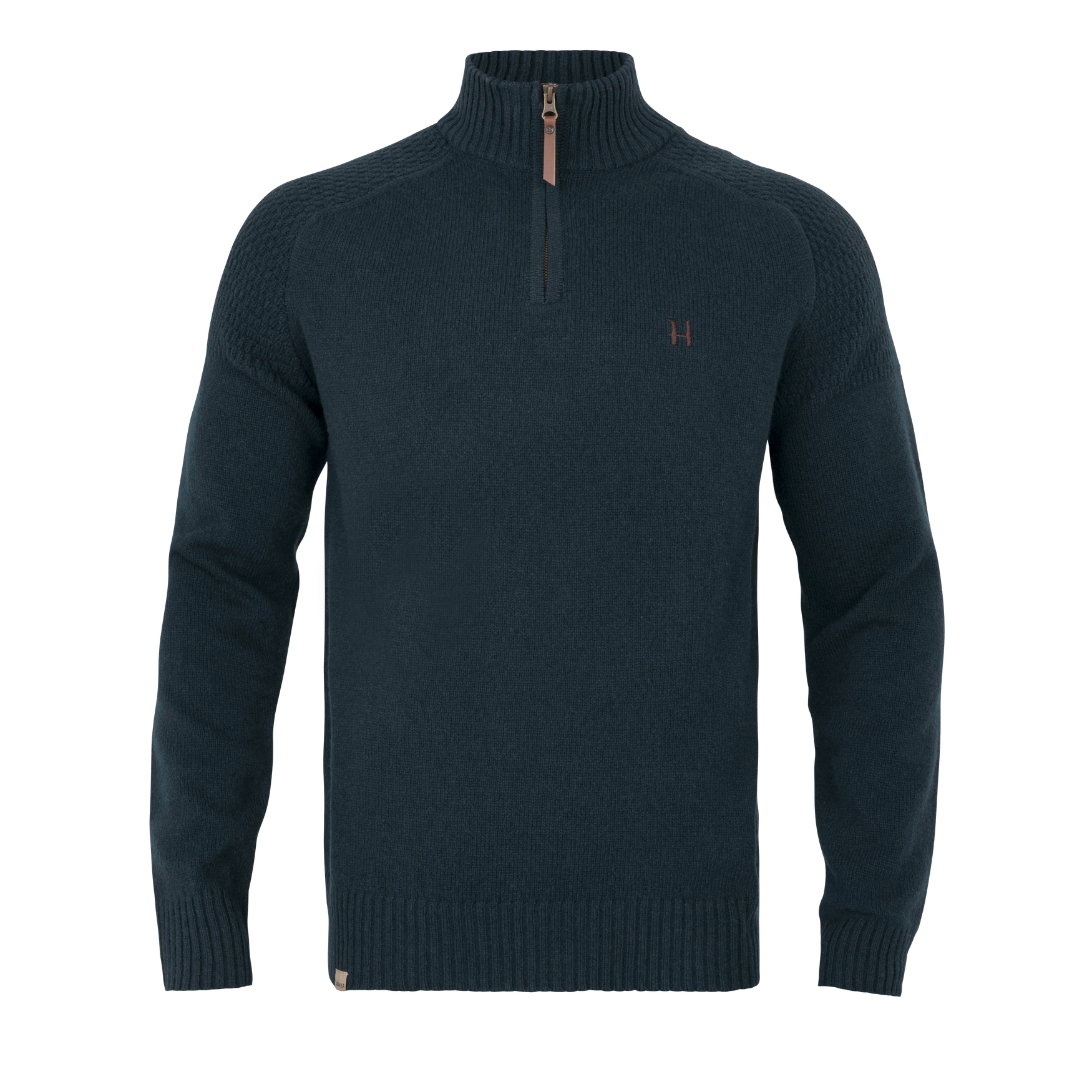 Vincent merinotröja med halv dragkedja - Dark navy – Härkila