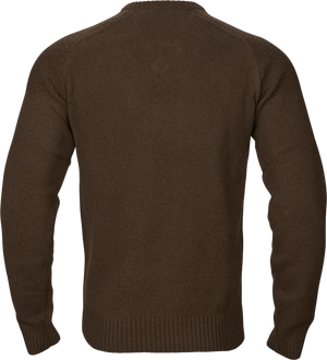 Merino V-ringad tröja Demitasse brown – Härkila