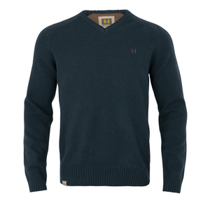 Vincent Merino V-Neck Pullover - Dark navy - Härkila