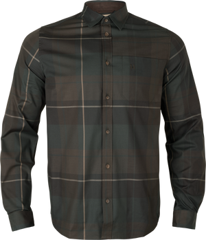 Akse L/S Skjorta - Shadow brown check – Härkila