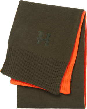 Vändbar halsduk Willow green/Orange