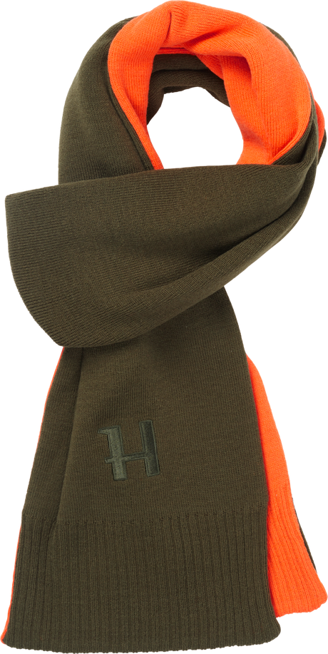 Vändbar halsduk Willow green/Orange