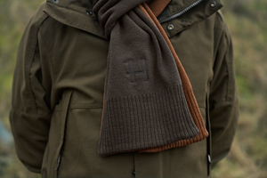 Vändbar halsduk Shadow brown/Rustique clay