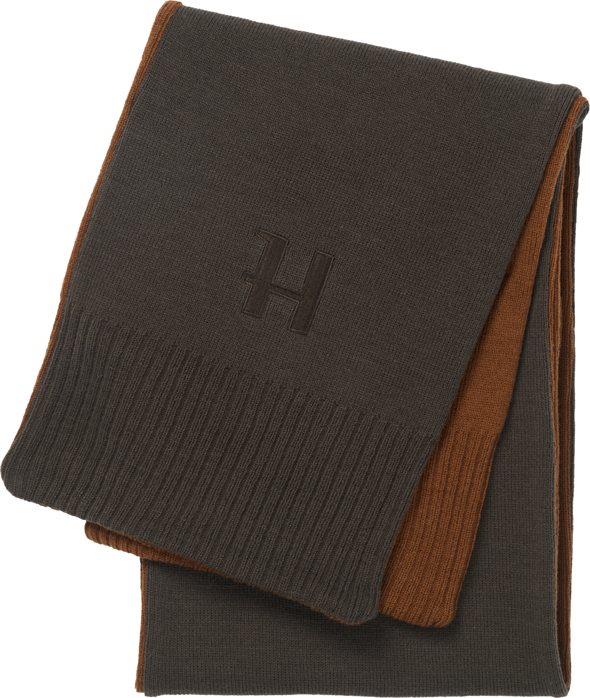 Vändbar halsduk Shadow brown/Rustique clay