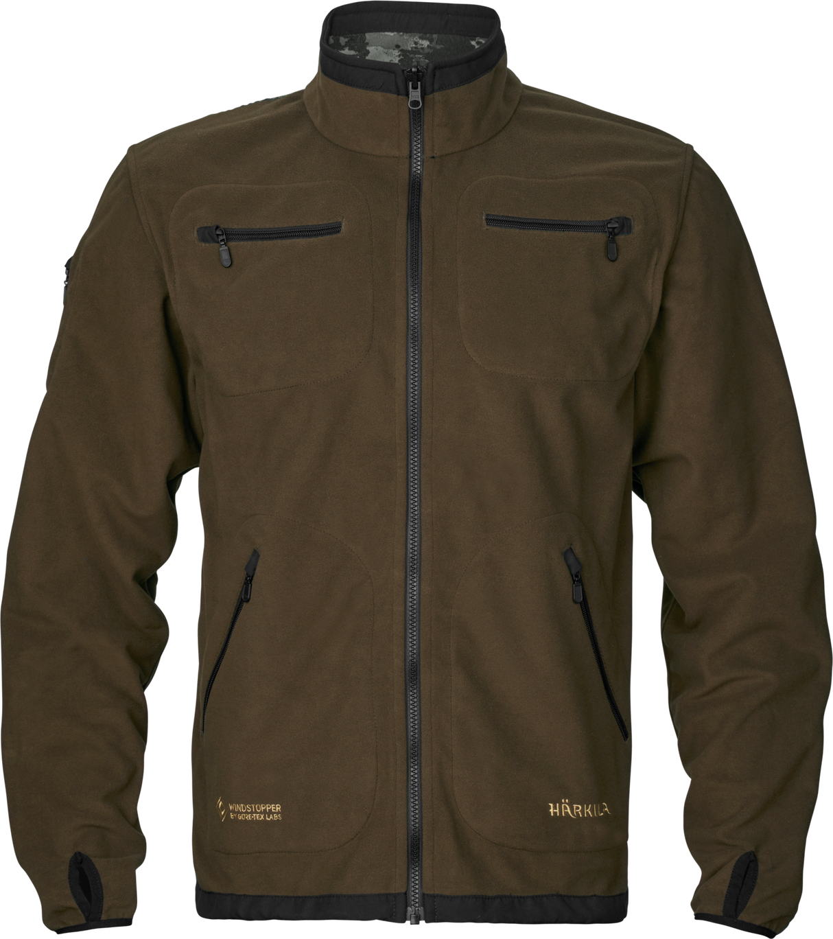NOCTYX WSP Vändbar fleecejacka - AXIS MSP®Svart/Willow green - Kamko – Härkila