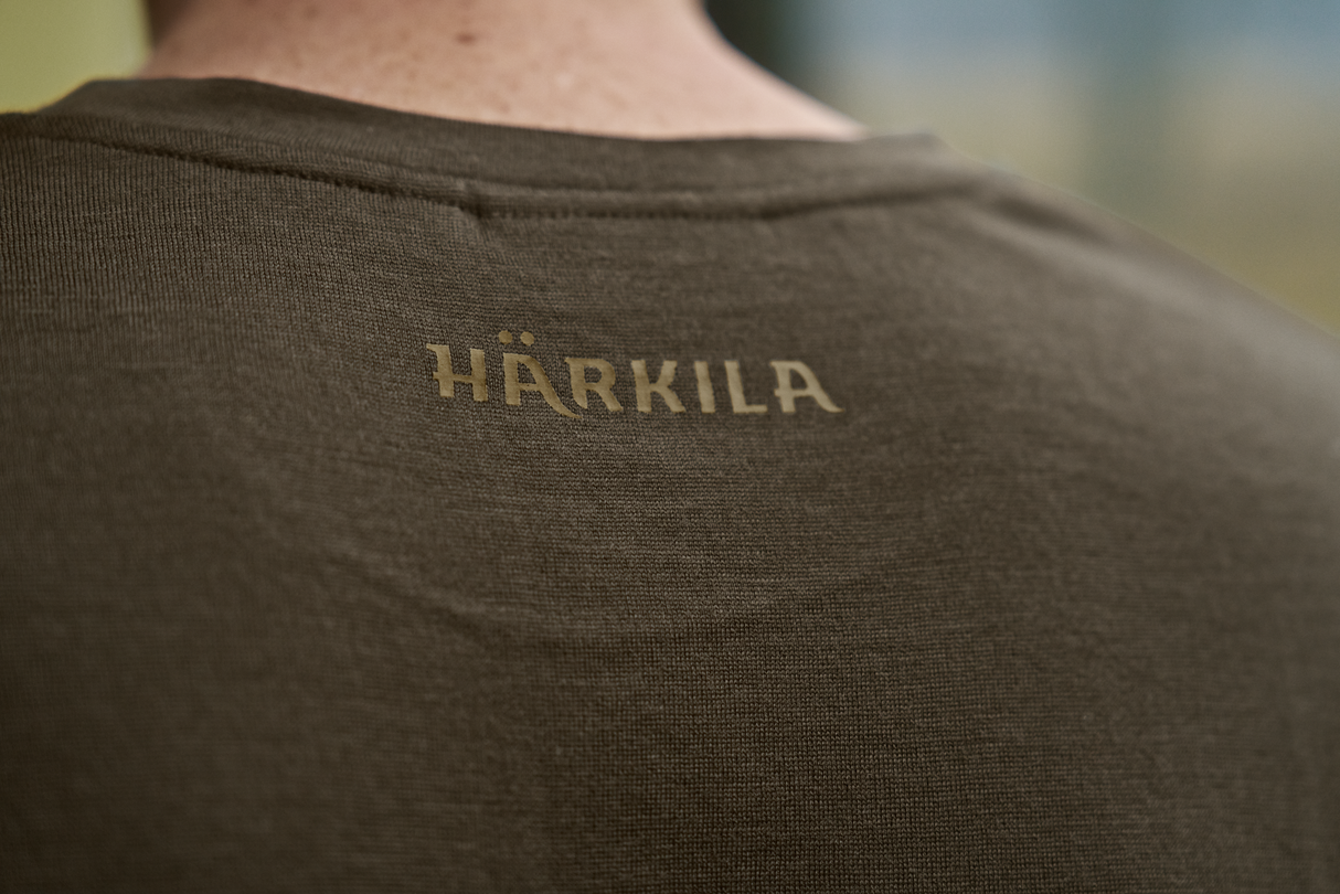 Game kortärmad t-shirt Willow green stag – Härkila