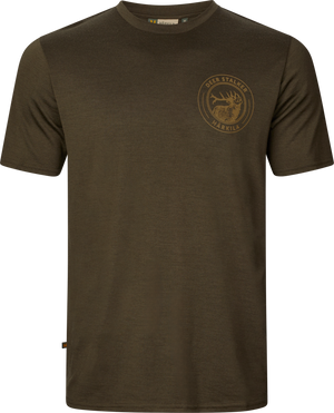 Game kortärmad t-shirt Willow green stag – Härkila