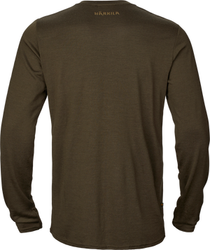 Game långärmad t-shirt Willow green stag