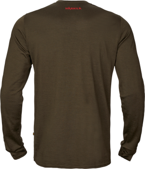 Game långärmad T-shirt Willow green moose