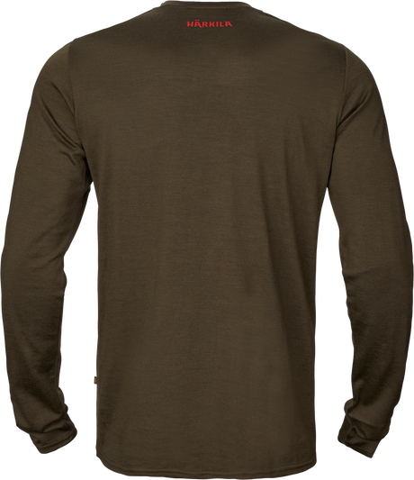 Game långärmad T-shirt Willow green moose