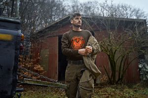 Game L/S T-shirt Shadow brown wildboar