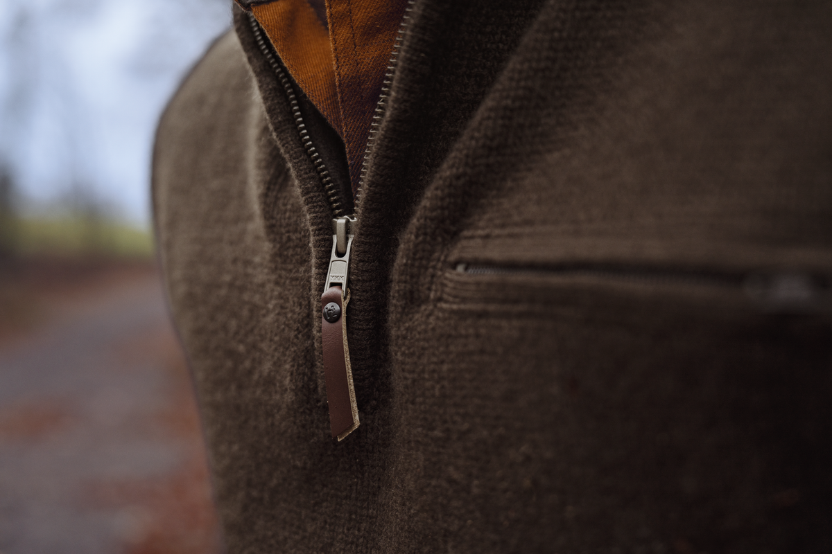 Annaboda WSP Stickad Halvzip - Demitasse Brown – Härkila