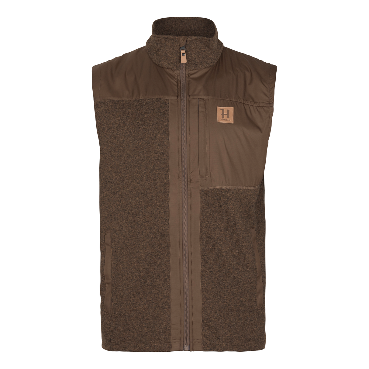 Härkila Kalix fleece vest - Dark earth - Härkila