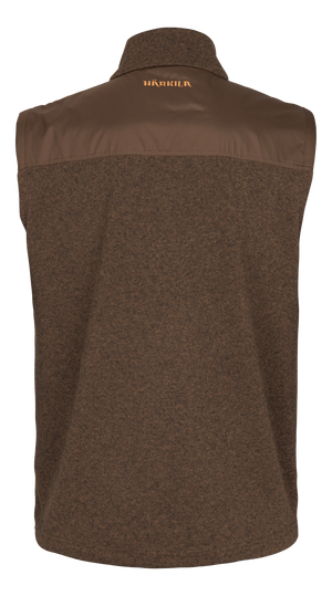 Härkila Kalix fleece vest - Dark earth - Härkila