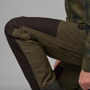 Driven Hunt HWS läder byxor Willow green/Shadow brown - Härkila