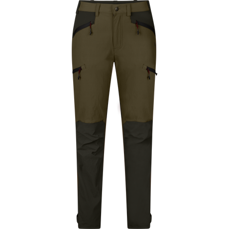 Larch stretch byxor för kvinnor Grizzly brown/Duffel green - Seeland