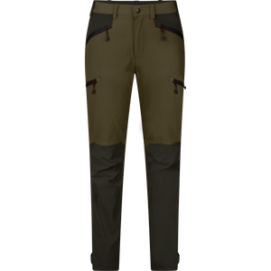 Larch stretch byxor för kvinnor Grizzly brown/Duffel green - Seeland