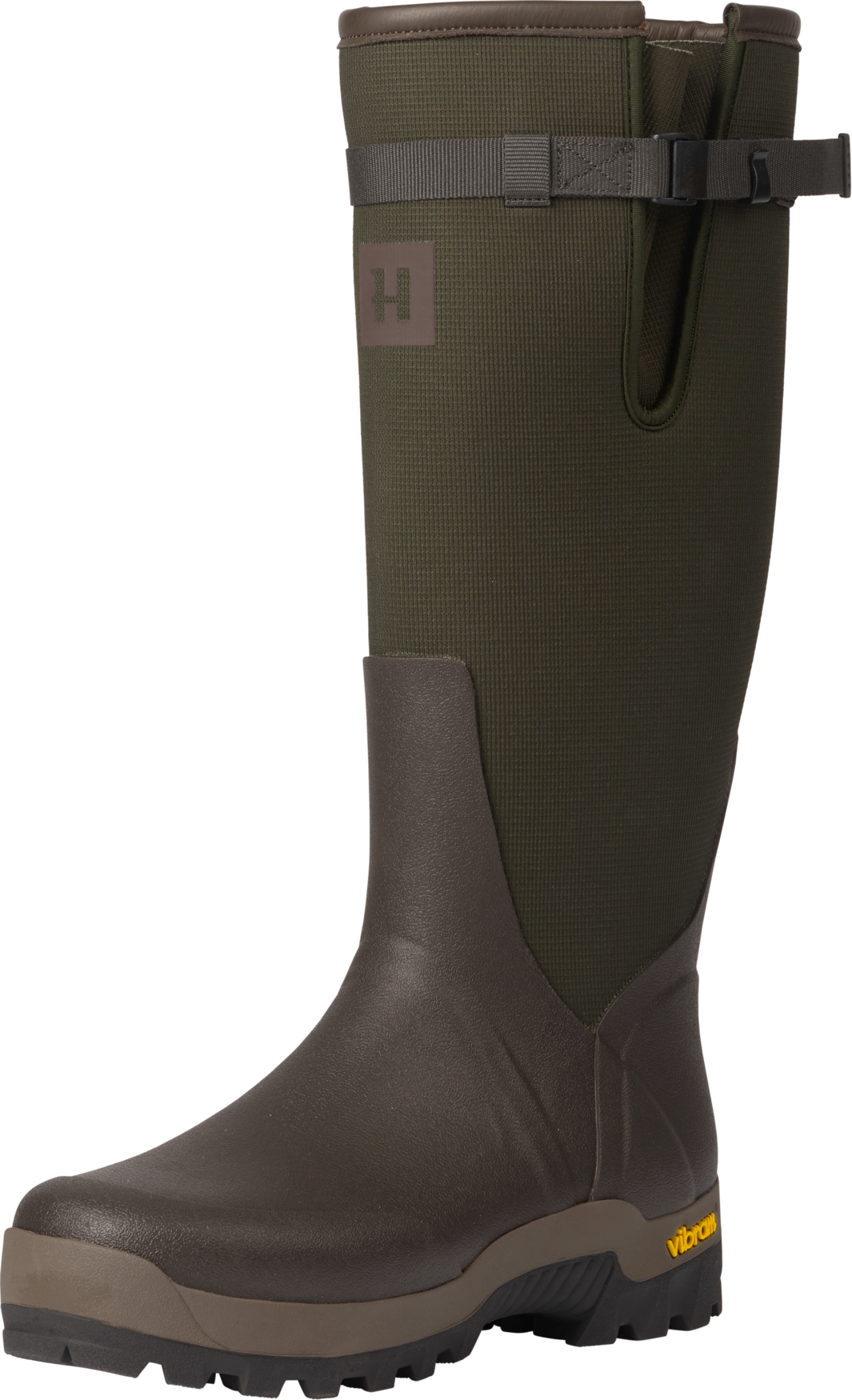 Textilgummistövel Willow green/Deep brown – Härkila