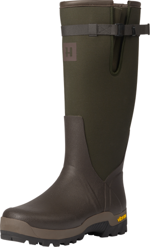 Textilgummistövel Willow green/Deep brown – Härkila