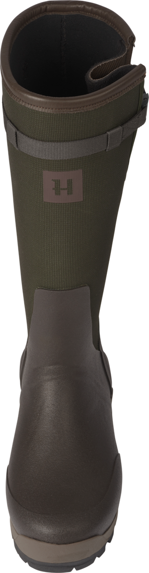 Textilgummistövel Willow green/Deep brown – Härkila