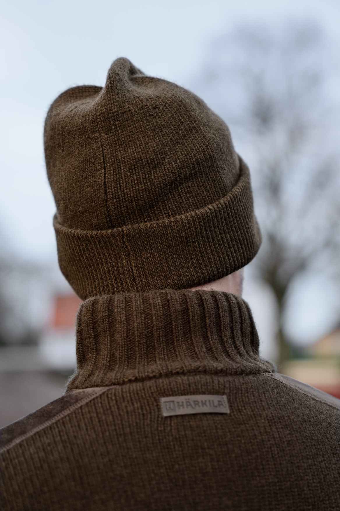 Annaboda WSP stickad mössa - Willow green - Härkila