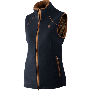Sandhem lady fleece väst Dark navy melange - Härkila