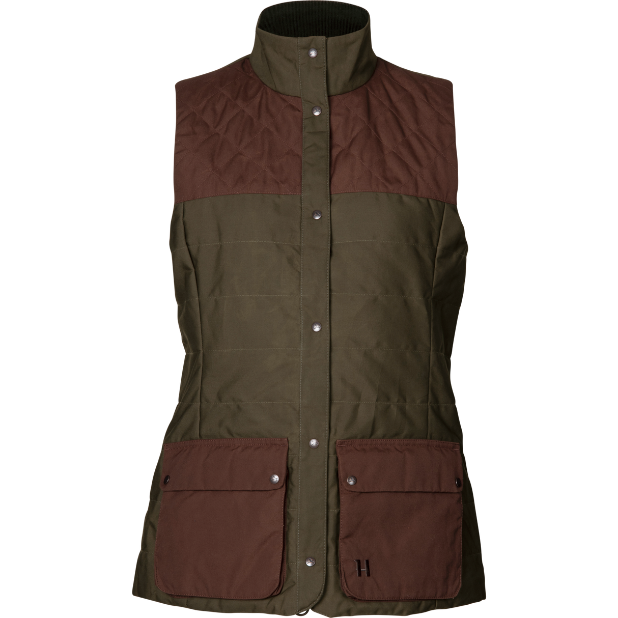 Retrieve Västen Dam Dark warm olive/Burgundy - Härkila