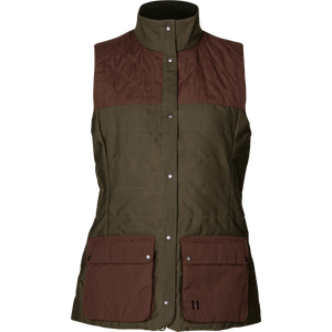 Retrieve Västen Dam Dark warm olive/Burgundy - Härkila
