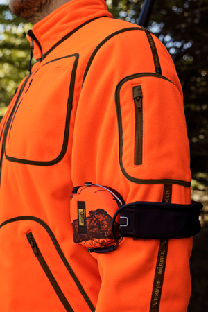 Kamko Blaze Vändbar Fleecejacka - Orange Blaze/Willow Green – Härkila