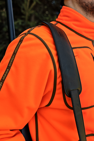 Kamko Blaze Vändbar Fleecejacka - Orange Blaze/Willow Green – Härkila