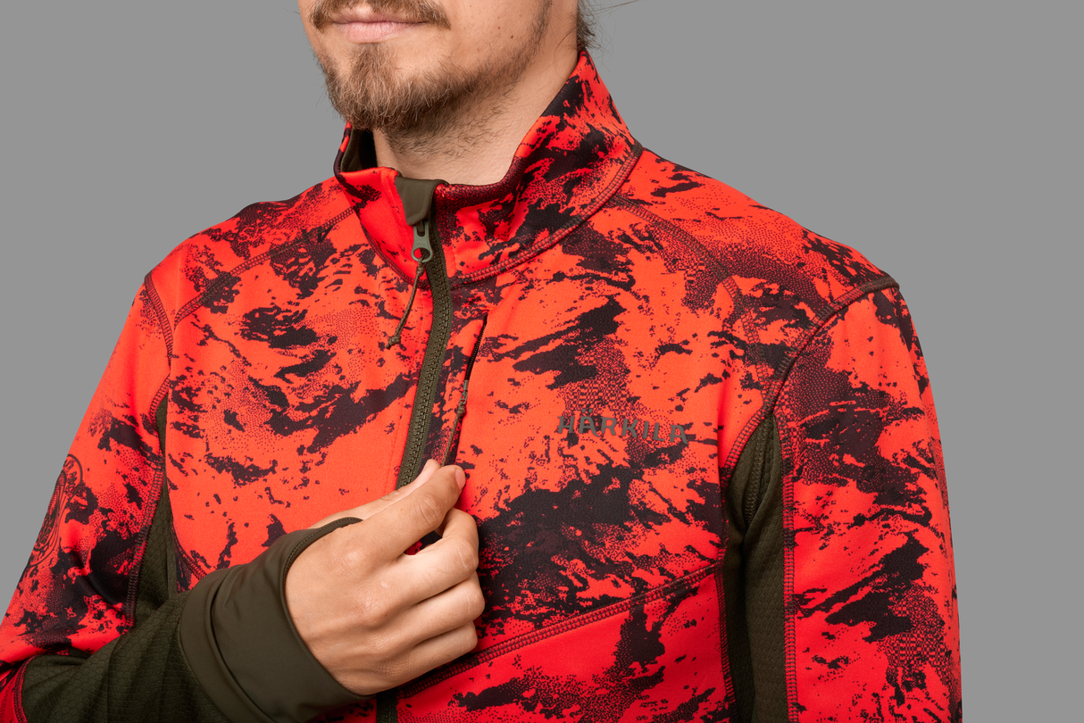 Wildboar Pro kamouflage fleecejacka AXIS MSP®Wildboar Orange/Shadow brown - Härkila