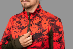 Wildboar Pro kamouflage fleecejacka AXIS MSP®Wildboar Orange/Shadow brown - Härkila