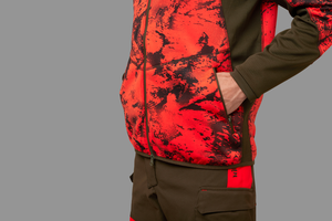 Wildboar Pro kamouflage fleecejacka AXIS MSP®Wildboar Orange/Shadow brown - Härkila