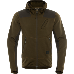 Deer Stalker fleece-hoodie Willow green/Shadow brown - Härkila