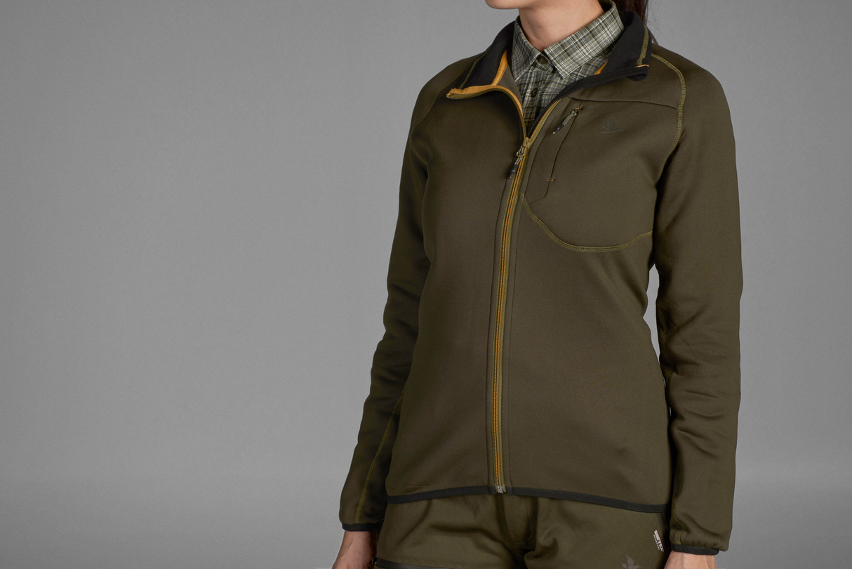 Hawker fleecejacka med hel dragkedja Dam Pine green - Seeland
