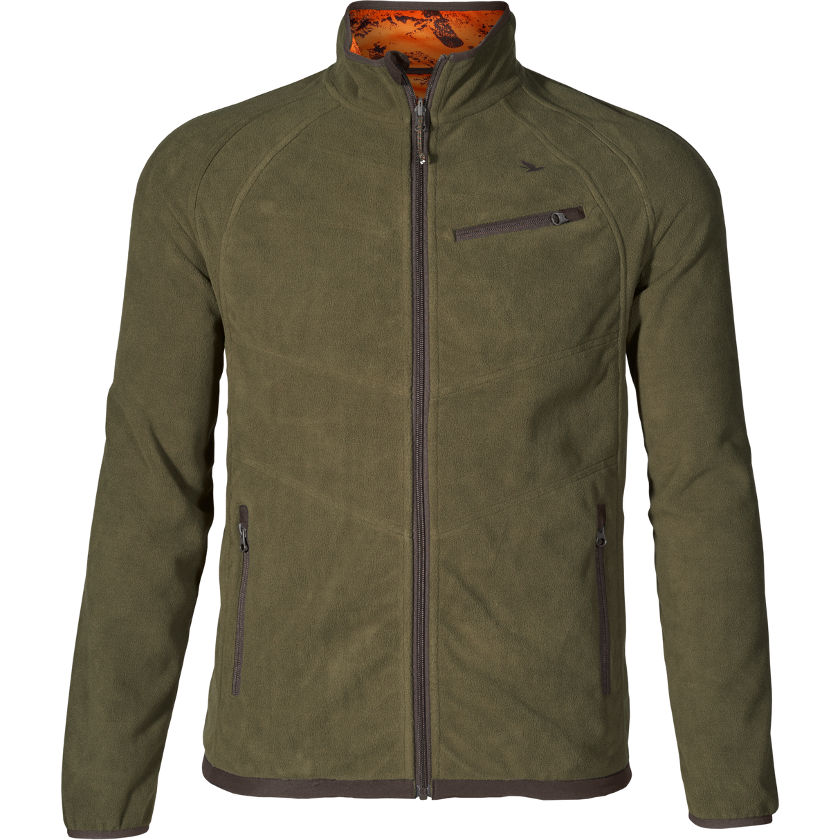 Vantage vändbar fleece Pine green/InVis orange blaze - Seeland