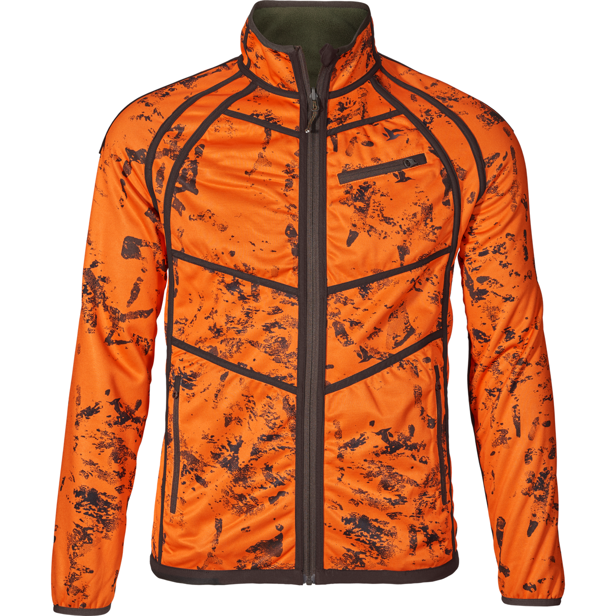 Vantage vändbar fleece Pine green/InVis orange blaze - Seeland
