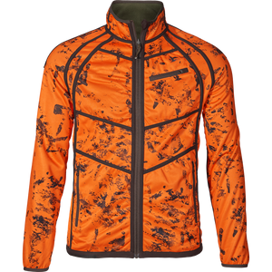 Vantage vändbar fleece Pine green/InVis orange blaze - Seeland