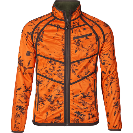 Vantage vändbar fleece Pine green/InVis orange blaze - Seeland