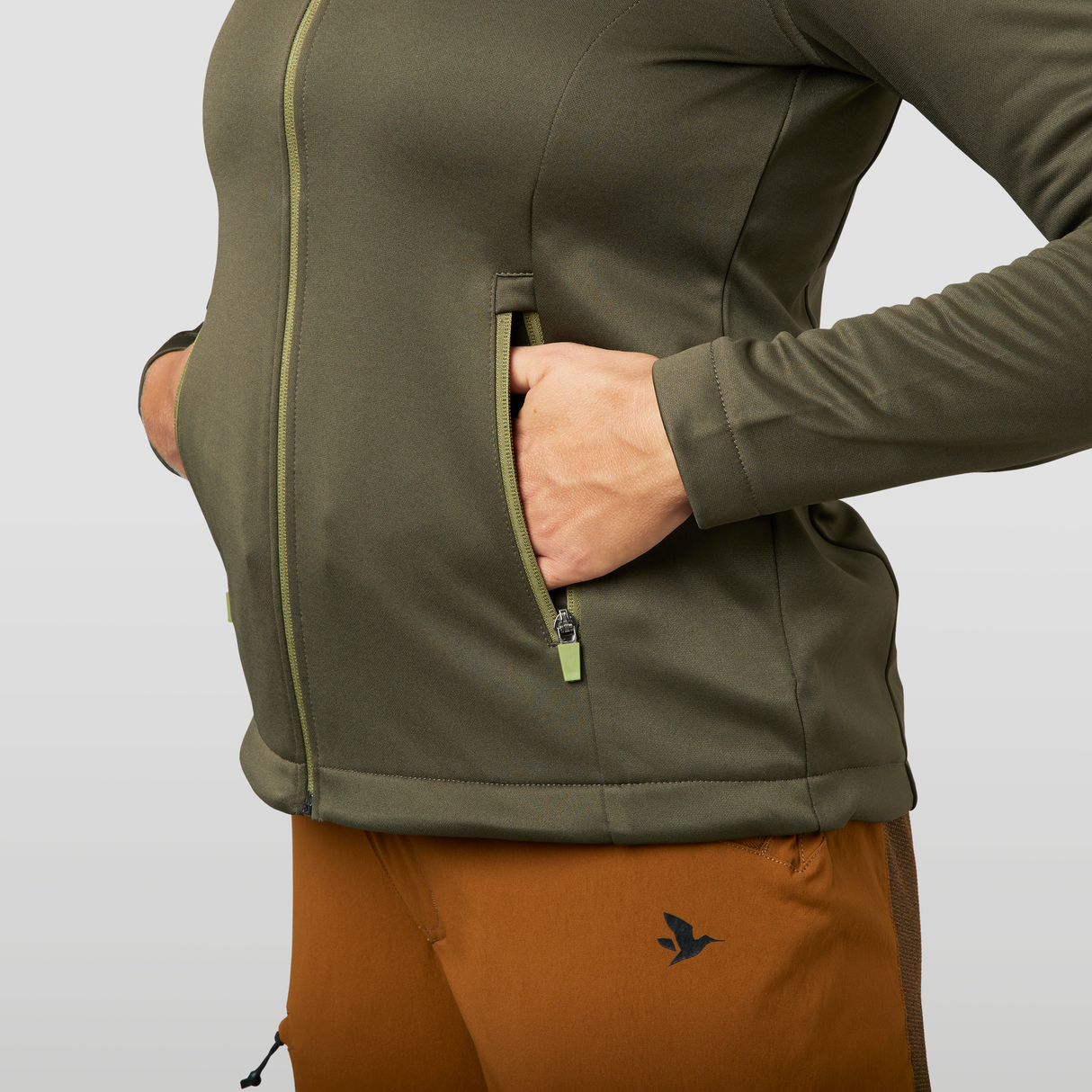 Emily fleece Dam Pine green - Seeland